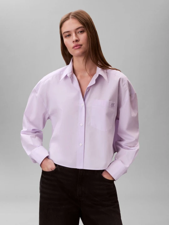 Zdjęcie produktu Calvin Klein Jeans Koszula | Cropped Fit lawendowy