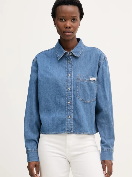 Zdjęcie produktu Calvin Klein Jeans koszula damska jeansowa niebieski