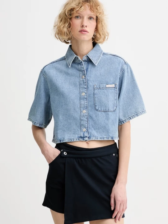 Zdjęcie produktu Calvin Klein Jeans koszula damska jeansowa niebieski