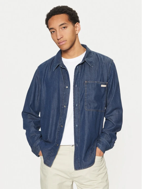 Zdjęcie produktu Calvin Klein Jeans Koszula jeansowa J30J327022 Granatowy Regular Fit