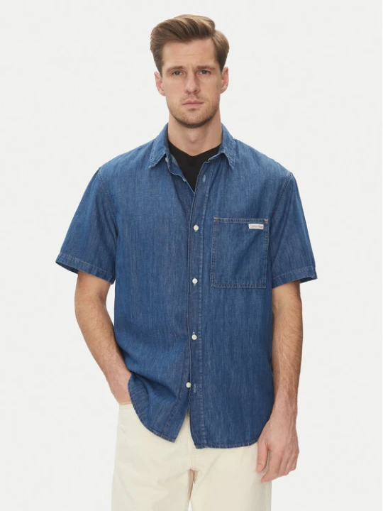Zdjęcie produktu Calvin Klein Jeans Koszula jeansowa J30J327178 Niebieski Regular Fit