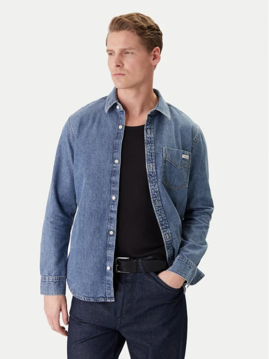 Zdjęcie produktu Calvin Klein Jeans Koszula jeansowa LV04RE708G Niebieski Regular Fit