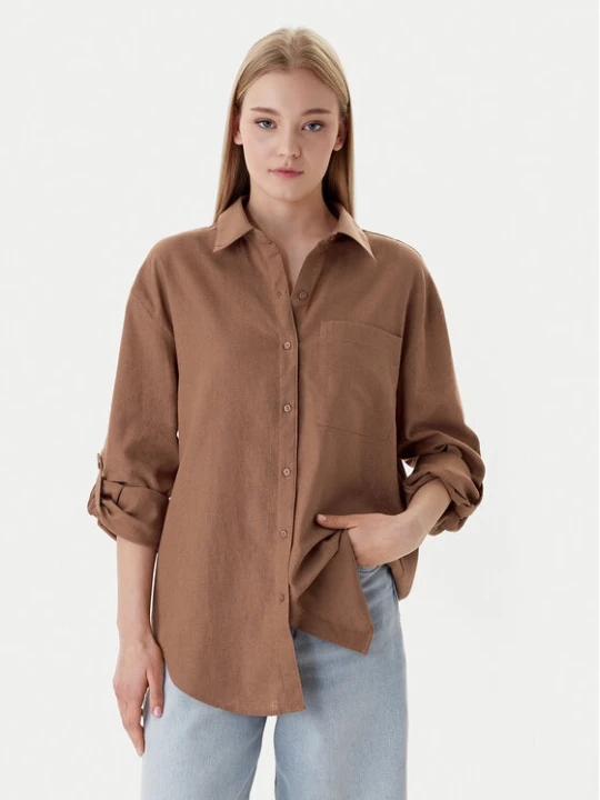 Zdjęcie produktu Calvin Klein Jeans Koszula LV044E195G Brązowy Regular Fit
