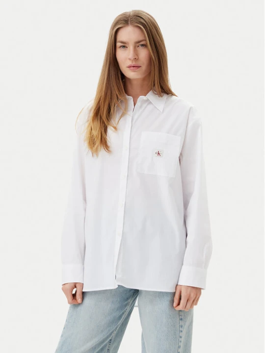Zdjęcie produktu Calvin Klein Jeans Koszula LV047C143G Biały Relaxed Fit