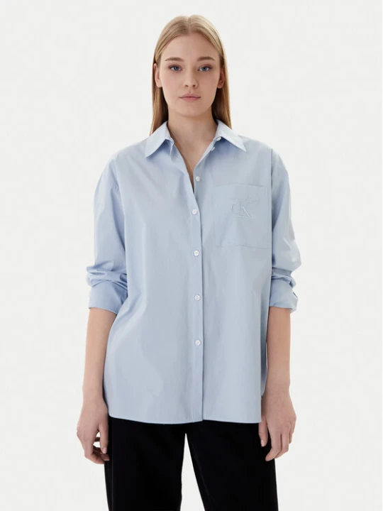 Zdjęcie produktu Calvin Klein Jeans Koszula LV047C143G Szary Relaxed Fit
