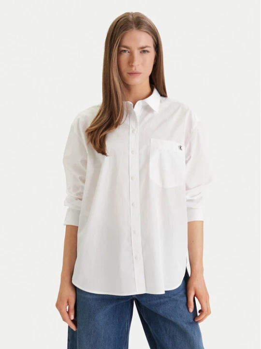 Zdjęcie produktu Calvin Klein Jeans Koszula LV047F102G Biały Relaxed Fit