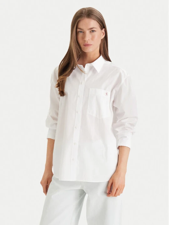 Zdjęcie produktu Calvin Klein Jeans Koszula LV047F147G Biały Relaxed Fit