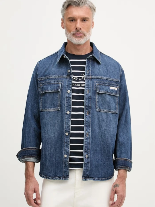 Zdjęcie produktu Calvin Klein Jeans koszula męska jeansowa granatowy