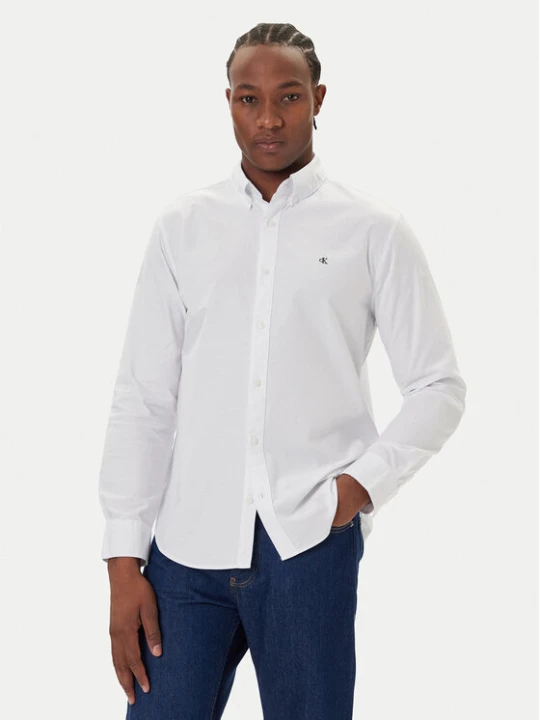 Zdjęcie produktu Calvin Klein Jeans Koszula Oxford Classic LV140EM125 Biały Regular Fit