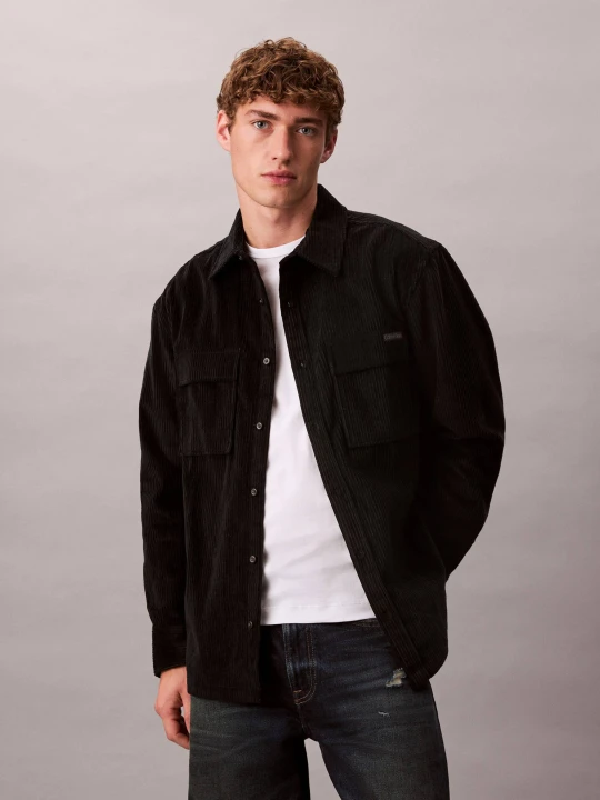 Zdjęcie produktu Calvin Klein Jeans Koszula | Relaxed fit | sztruks czarny