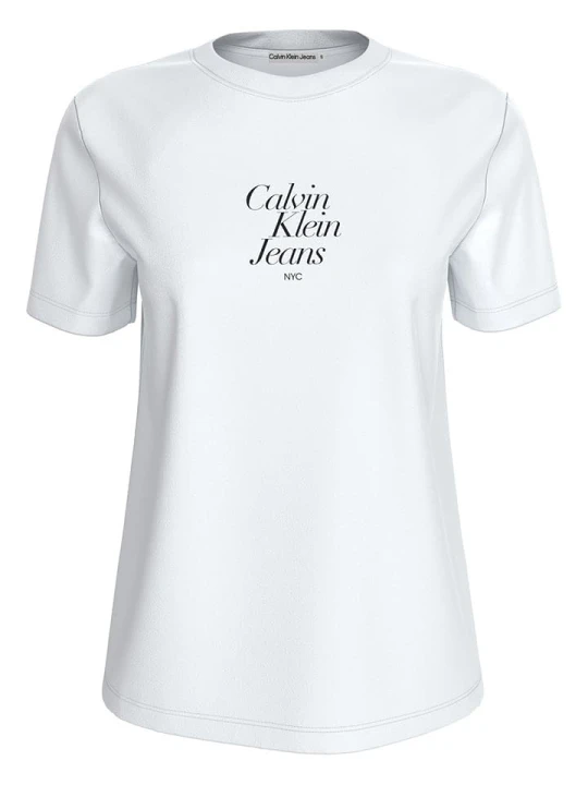 Zdjęcie produktu CALVIN KLEIN JEANS Koszulka w kolorze białym rozmiar: XS