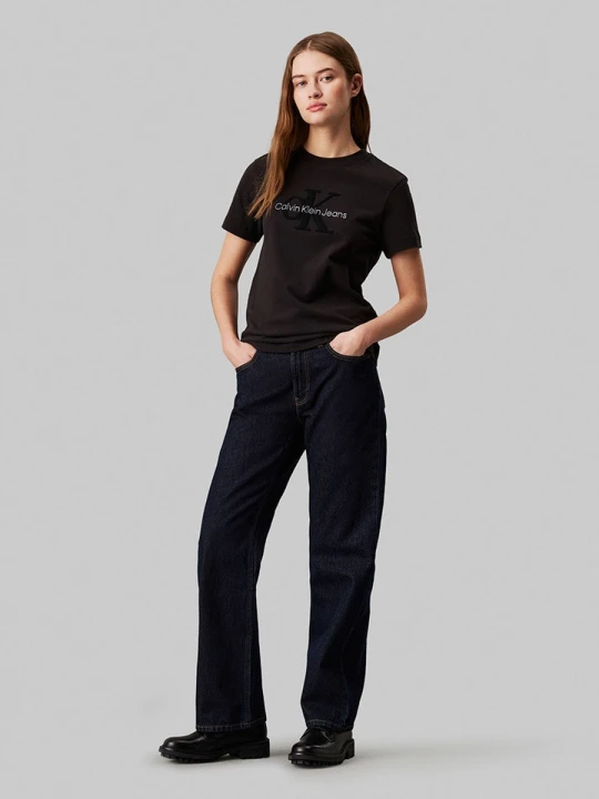 Zdjęcie produktu CALVIN KLEIN JEANS Koszulka w kolorze czarnym rozmiar: M