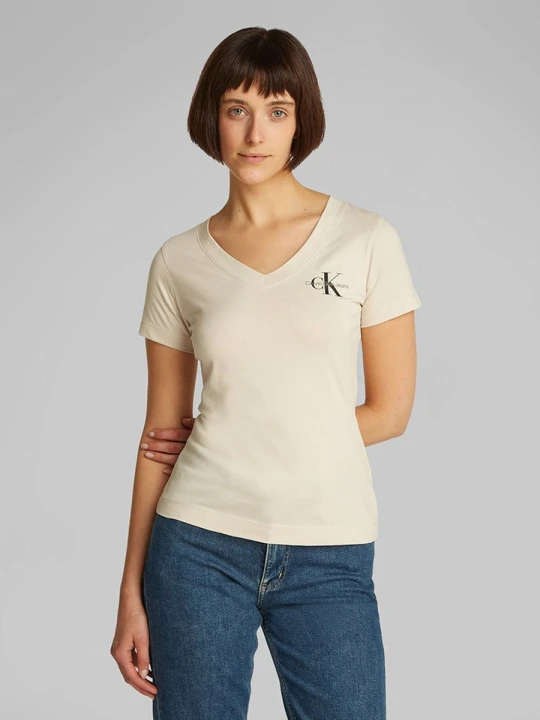 Zdjęcie produktu CALVIN KLEIN JEANS Koszulka w kolorze kremowym rozmiar: L