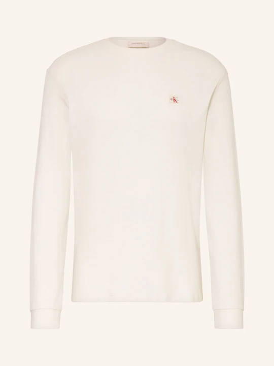Zdjęcie produktu Calvin Klein Jeans Koszulka Z Długim Rękawem weiss ECRU