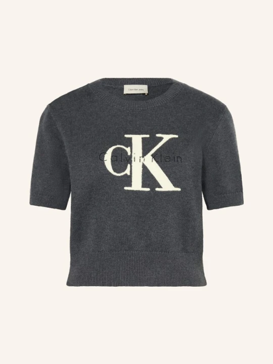 Zdjęcie produktu Calvin Klein Jeans Koszulka Z Dzianiny grau CZIEMNOSZARY
