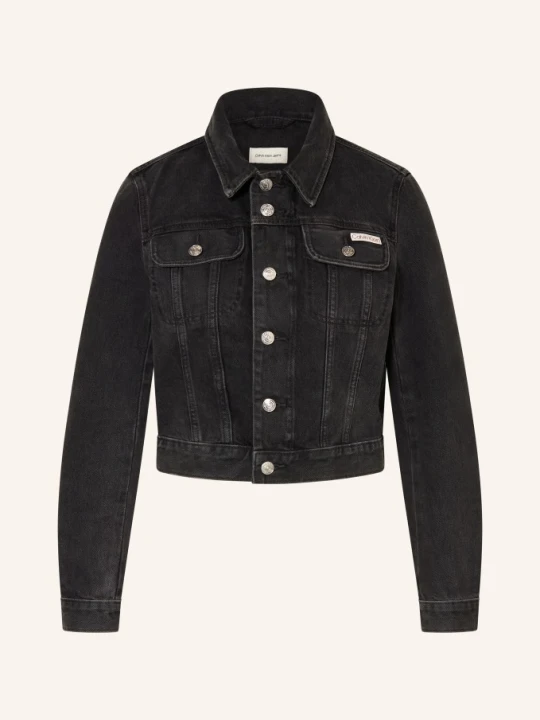 Zdjęcie produktu Calvin Klein Jeans Krótka Kurtka Jeansowa Essenti schwarz CZARNY