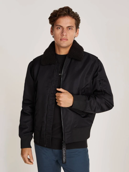 Zdjęcie produktu Calvin Klein Jeans Kurtka AVIATOR | Loose fit czarny