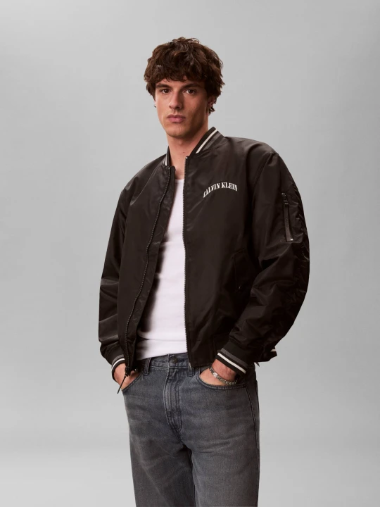 Zdjęcie produktu Calvin Klein Jeans Kurtka bomber GRAPHIC | Regular Fit czarny