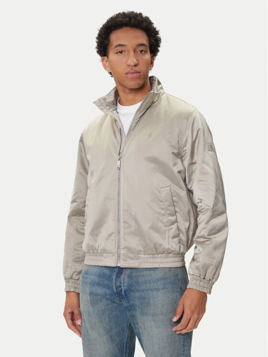 Zdjęcie produktu Calvin Klein Jeans Kurtka bomber Harrington LV04RC516G Beżowy Regular Fit