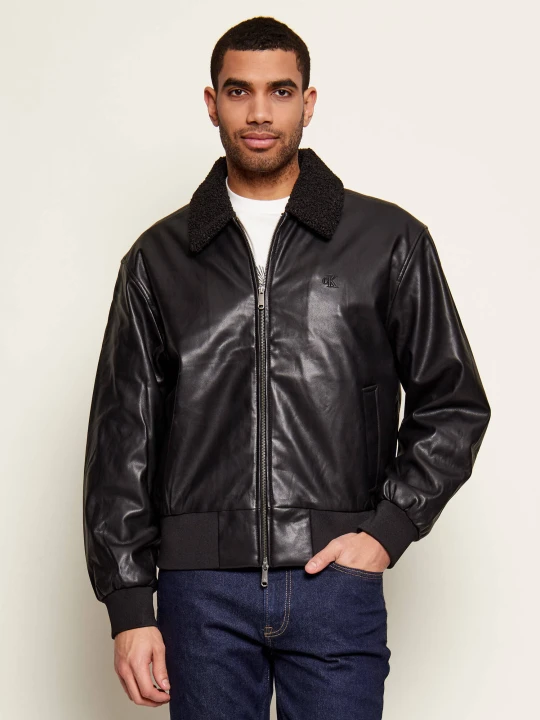 Zdjęcie produktu Calvin Klein Jeans Kurtka bomber | Loose fit | shearling czarny