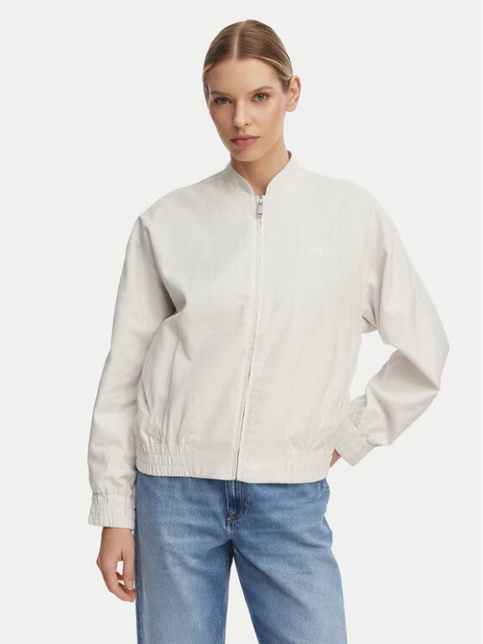 Zdjęcie produktu Calvin Klein Jeans Kurtka bomber LV047F510G Beżowy jasny Regular Fit