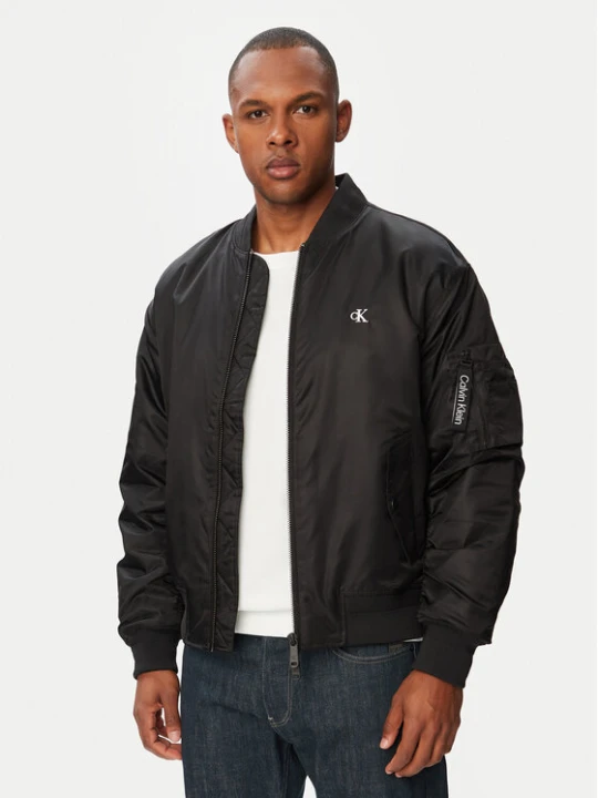 Zdjęcie produktu Calvin Klein Jeans Kurtka bomber LV04RG505G Czarny Regular Fit