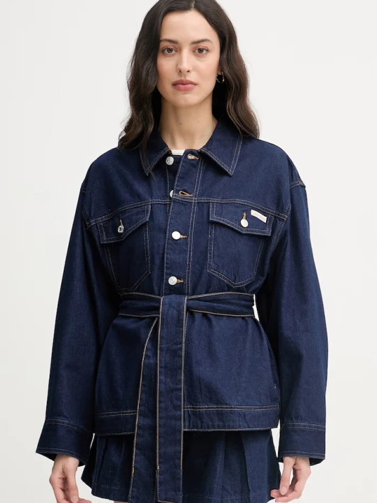 Zdjęcie produktu Calvin Klein Jeans kurtka damska jeansowa granatowy