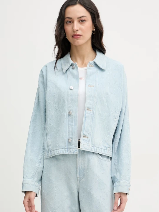 Zdjęcie produktu Calvin Klein Jeans kurtka damska jeansowa niebieski