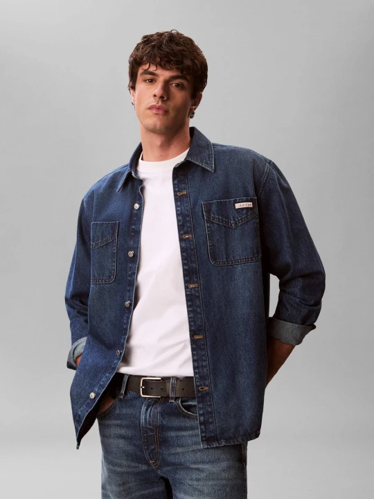 Zdjęcie produktu Calvin Klein Jeans Kurtka jeansowa 90S HORIZON | Regular Fit niebieski