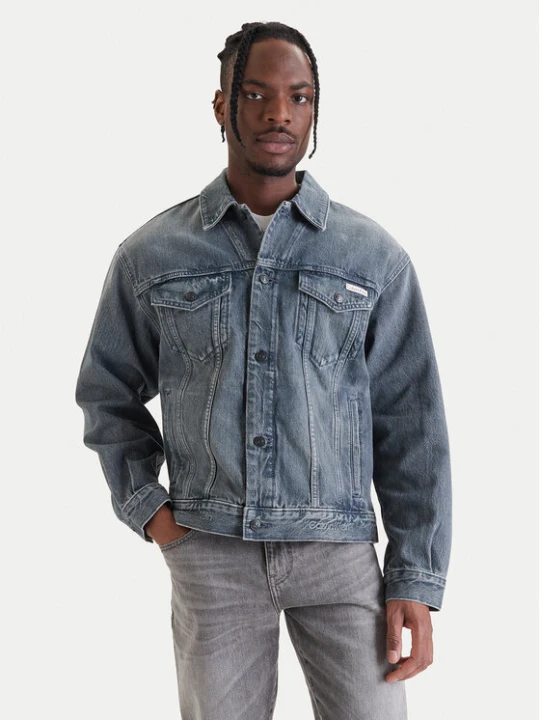 Zdjęcie produktu Calvin Klein Jeans Kurtka jeansowa 90s LV04RF723G Szary Regular Fit