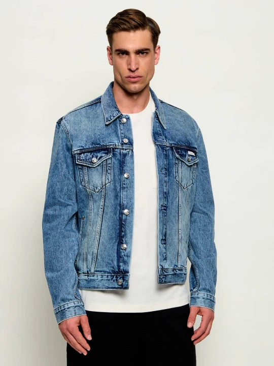 Zdjęcie produktu Calvin Klein Jeans Kurtka jeansowa ANDREW | Regular Fit niebieski