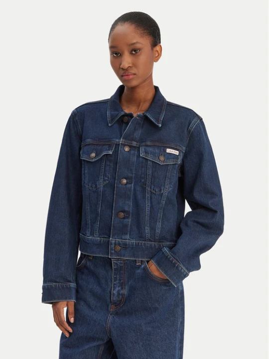 Zdjęcie produktu Calvin Klein Jeans Kurtka jeansowa Classic LV047E903G Granatowy Regular Fit
