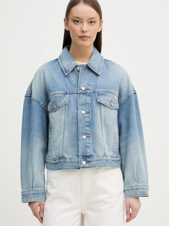 Zdjęcie produktu Calvin Klein Jeans kurtka jeansowa damska niebieski