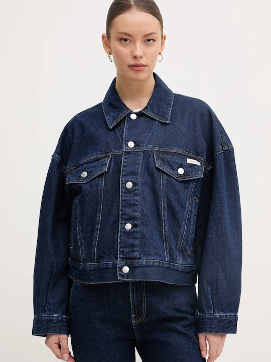 Zdjęcie produktu Calvin Klein Jeans kurtka jeansowa damska granatowy