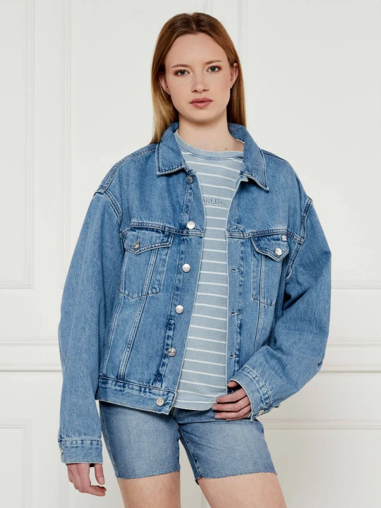 Zdjęcie produktu Calvin Klein Jeans Kurtka jeansowa | Loose fit niebieski