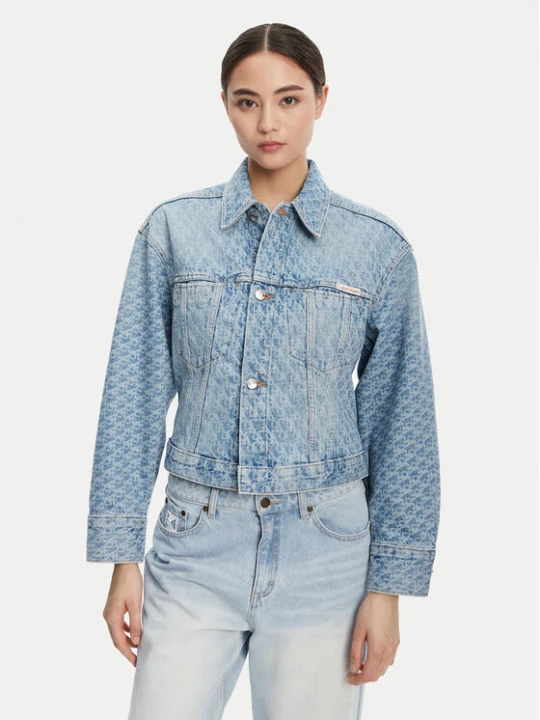 Zdjęcie produktu Calvin Klein Jeans Kurtka jeansowa LV047C782G Niebieski Oversize