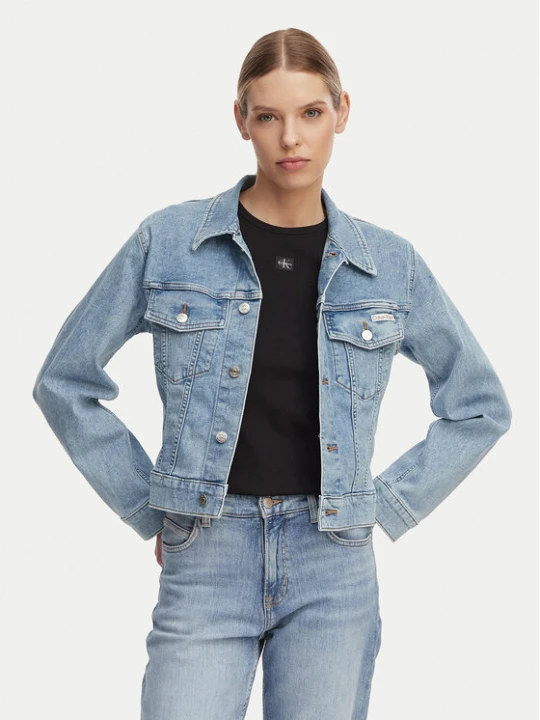 Zdjęcie produktu Calvin Klein Jeans Kurtka jeansowa LV047F672G Niebieski jasny Regular Fit