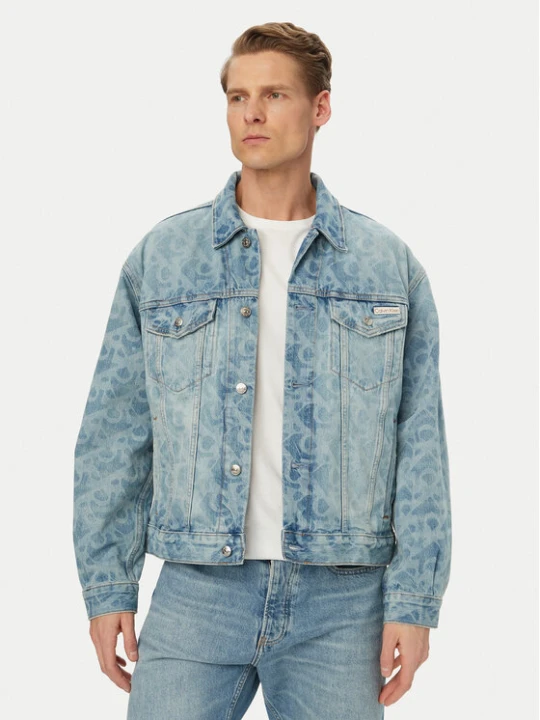 Zdjęcie produktu Calvin Klein Jeans Kurtka jeansowa LV04RG764G Niebieski Regular Fit