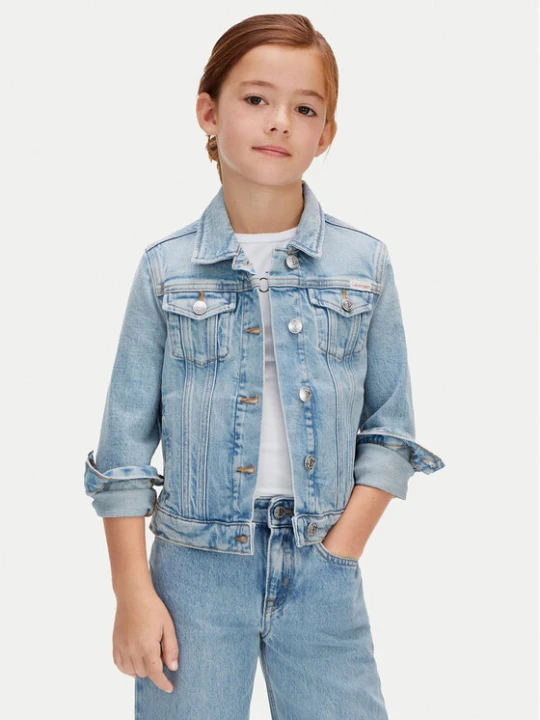 Zdjęcie produktu Calvin Klein Jeans Kurtka jeansowa LVCKSJD00G Niebieski Regular Fit