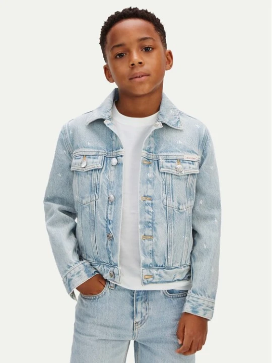 Zdjęcie produktu Calvin Klein Jeans Kurtka jeansowa LVCKSJD02B Niebieski Regular Fit