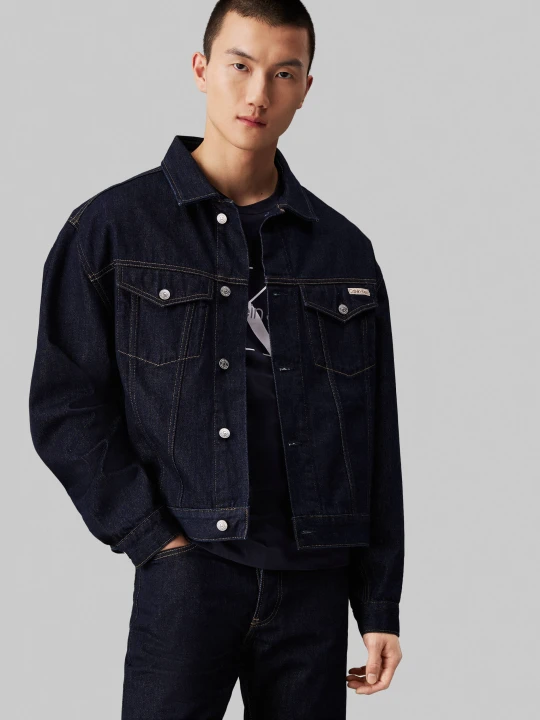 Zdjęcie produktu Calvin Klein Jeans Kurtka jeansowa | Relaxed fit granatowy