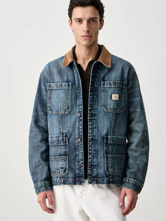 Zdjęcie produktu Calvin Klein Jeans kurtka przejściowa męska jeansowa niebieski