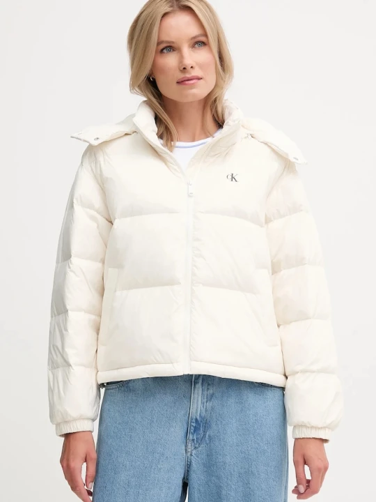Zdjęcie produktu Calvin Klein Jeans kurtka puchowa beżowy