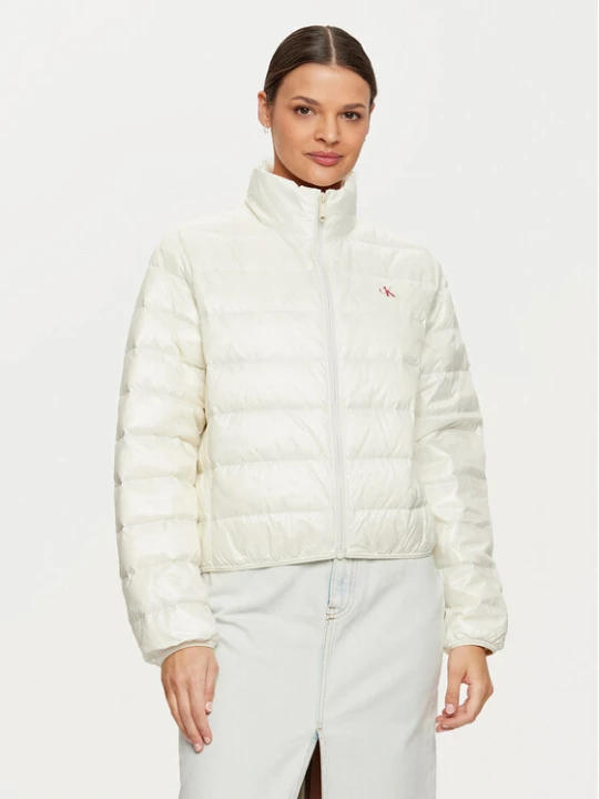 Zdjęcie produktu Calvin Klein Jeans Kurtka puchowa J20J224698 Écru Regular Fit Kremowy