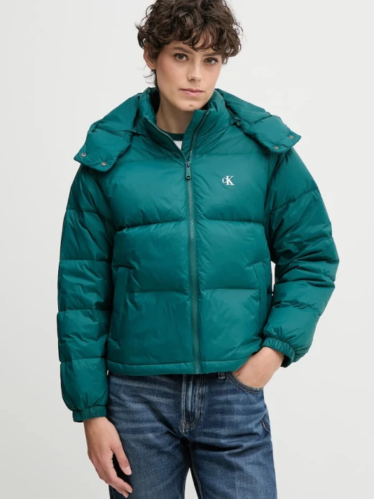 Zdjęcie produktu Calvin Klein Jeans kurtka puchowa turkusowy