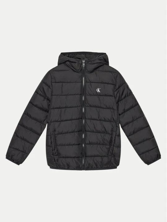Zdjęcie produktu Calvin Klein Jeans Kurtka zimowa Inst Logo IB0IB02174 Czarny Regular Fit