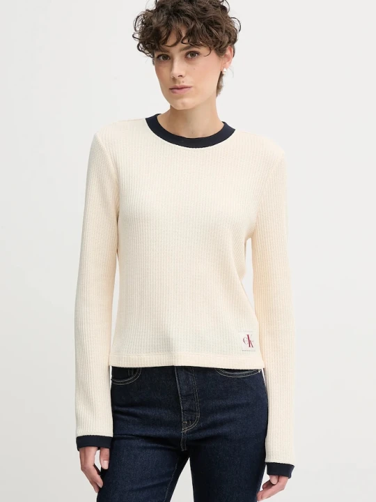 Zdjęcie produktu Calvin Klein Jeans longsleeve beżowy