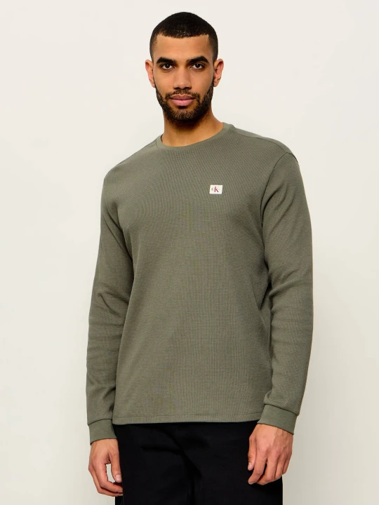 Zdjęcie produktu Calvin Klein Jeans Longsleeve | Classic fit oliwkowy