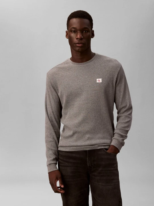 Zdjęcie produktu Calvin Klein Jeans Longsleeve | Classic fit szary
