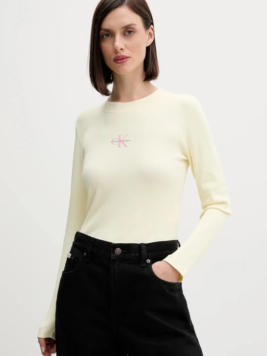 Zdjęcie produktu Calvin Klein Jeans longsleeve żółty